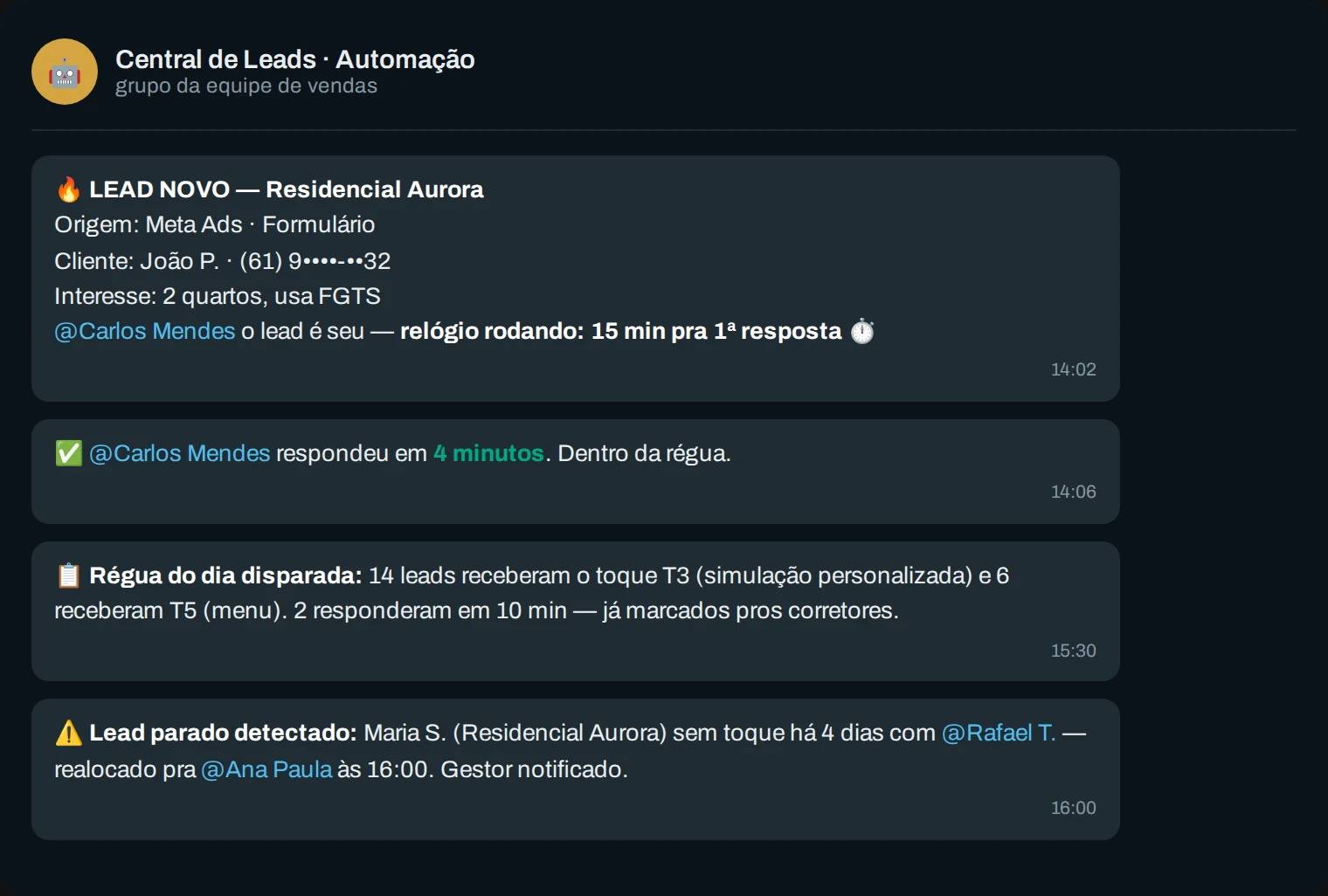IA atendendo lead no WhatsApp